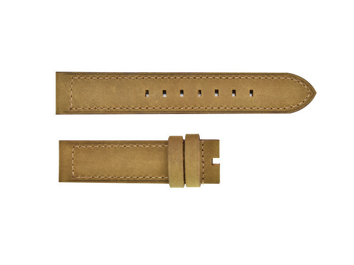 Naturally Aged Brown Leather Strap