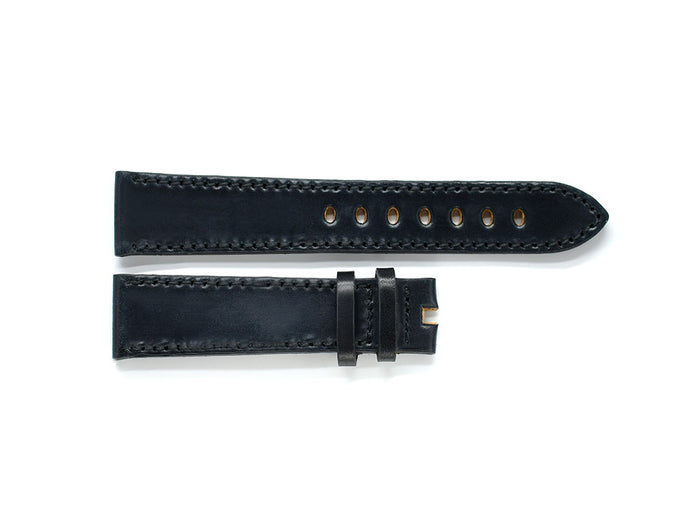 Black Horween Shell Cordovan Leather Strap