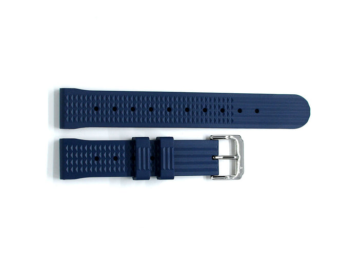Blue Waffle Rubber Strap