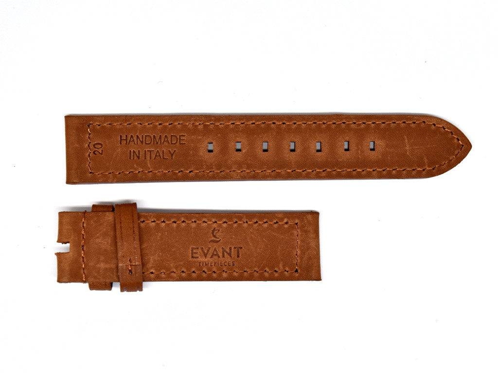 Aged Brown Leather Strap