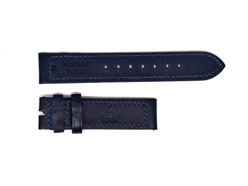 Navy Blue Leather Strap